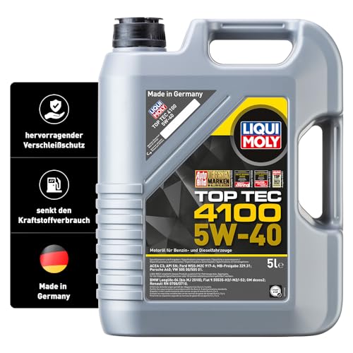 Liqui Moly 3701 Top Tec 4100 Motoröl, 5W-40, 5 Liter