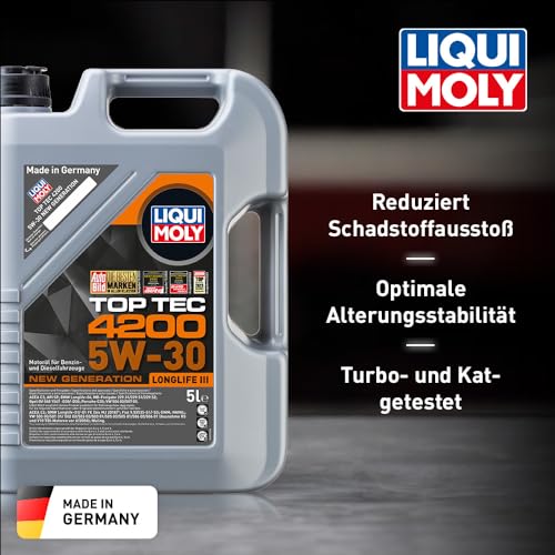 Liqui Moly 3707 Top Tec 4200 Motoröl 5 W-30 5 Liter