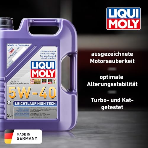 Liqui Moly 3864 Leichtlauf High Tech Motoröl 5 W-40 5 Liter