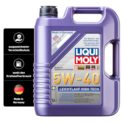 Liqui Moly 3864 Leichtlauf High Tech Motoröl 5 W-40 5 Liter